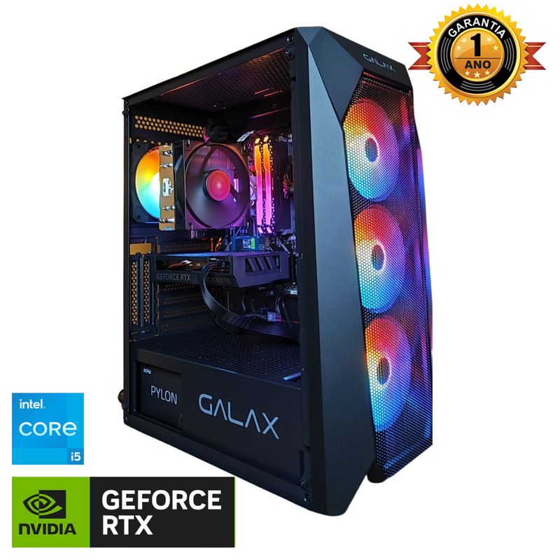 INTEL - PC GAMER Intel I5 14400F, RTX 4060TI, 16 GB RAM, 1 TB SSD M.2, H610