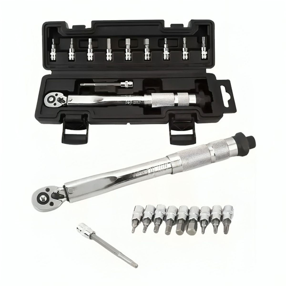 OEM - Llave De Torque Torquimetro 1/4 Pulgada 5 A 25nm -11 Piezas