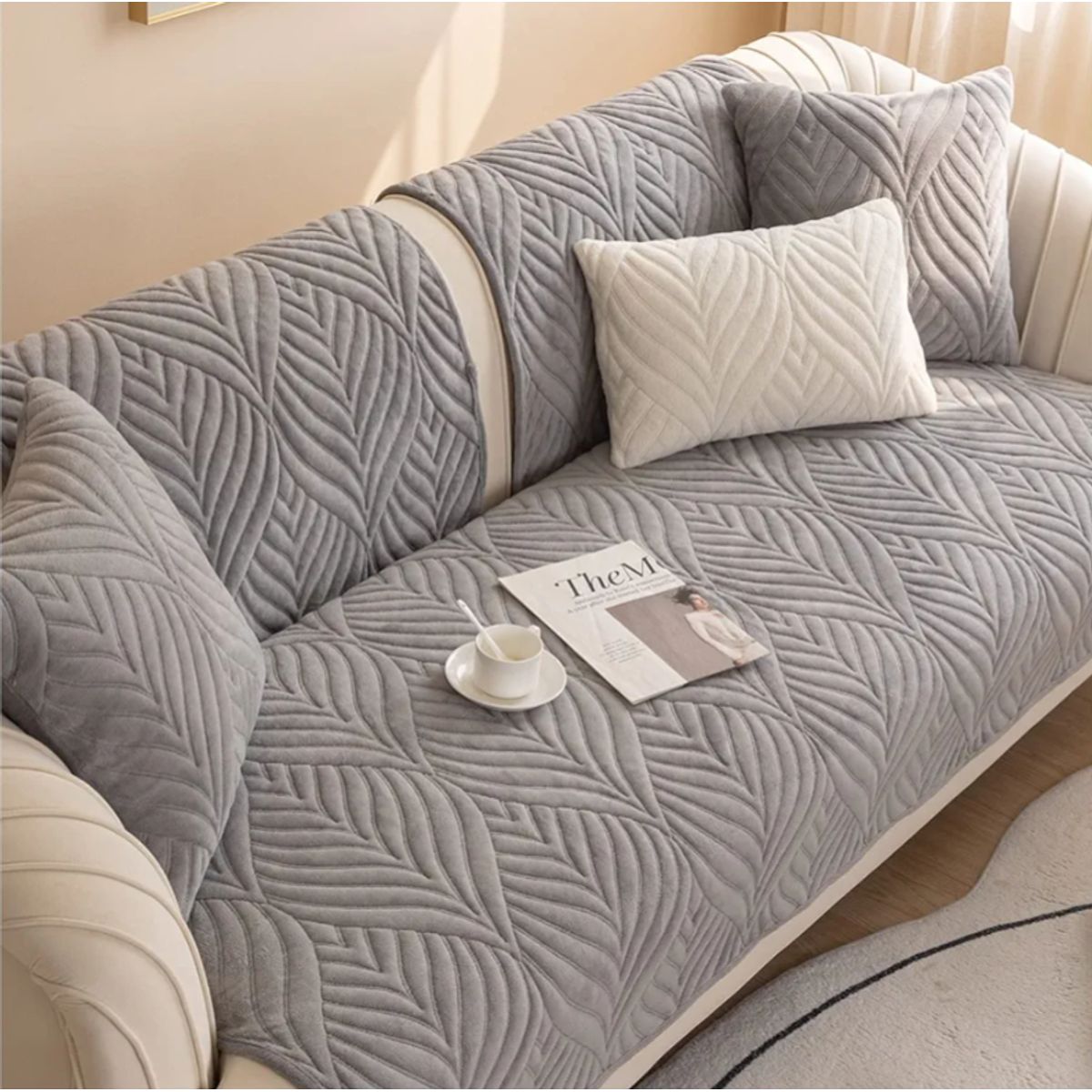 GENERICO - Cubre Sofa Anti-deslizante Cobertor De Invierno De 3 Cuerpos