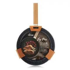 DANNY HOME - Sartén de 28 cm con Mango de Madera y Antiadherente