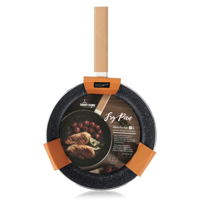 DANNY HOME - Sartén Danny Home de 26 cm con Mango de Madera y Antiadherente
