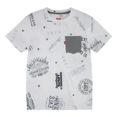 LEVIS - Polera Niño Manga Corta Blanca