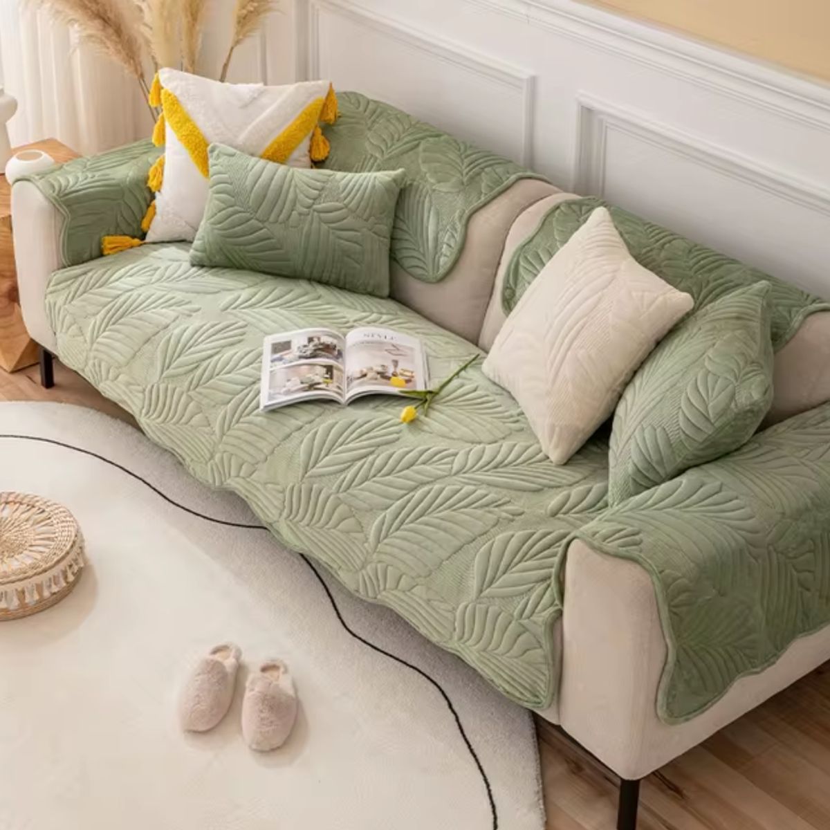 GENERICO - Cubre Sofa Anti-deslizante Cobertor De Invierno De 3 Cuerpos