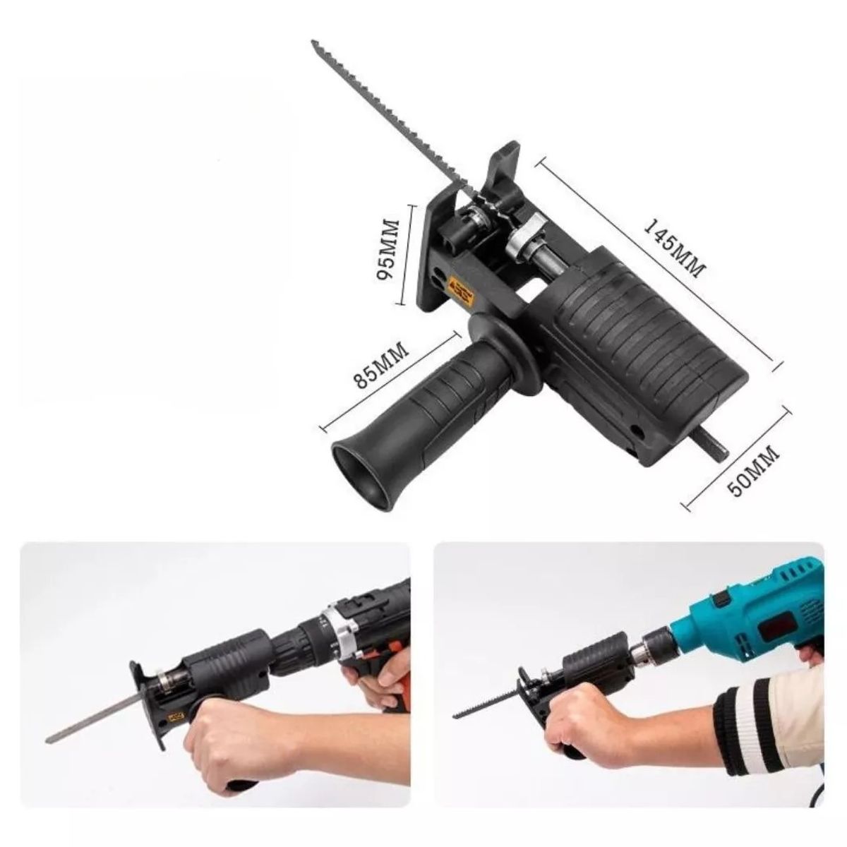 GENERICO - Adaptador Sierra Sable Caladora Serrucho Para Taladro