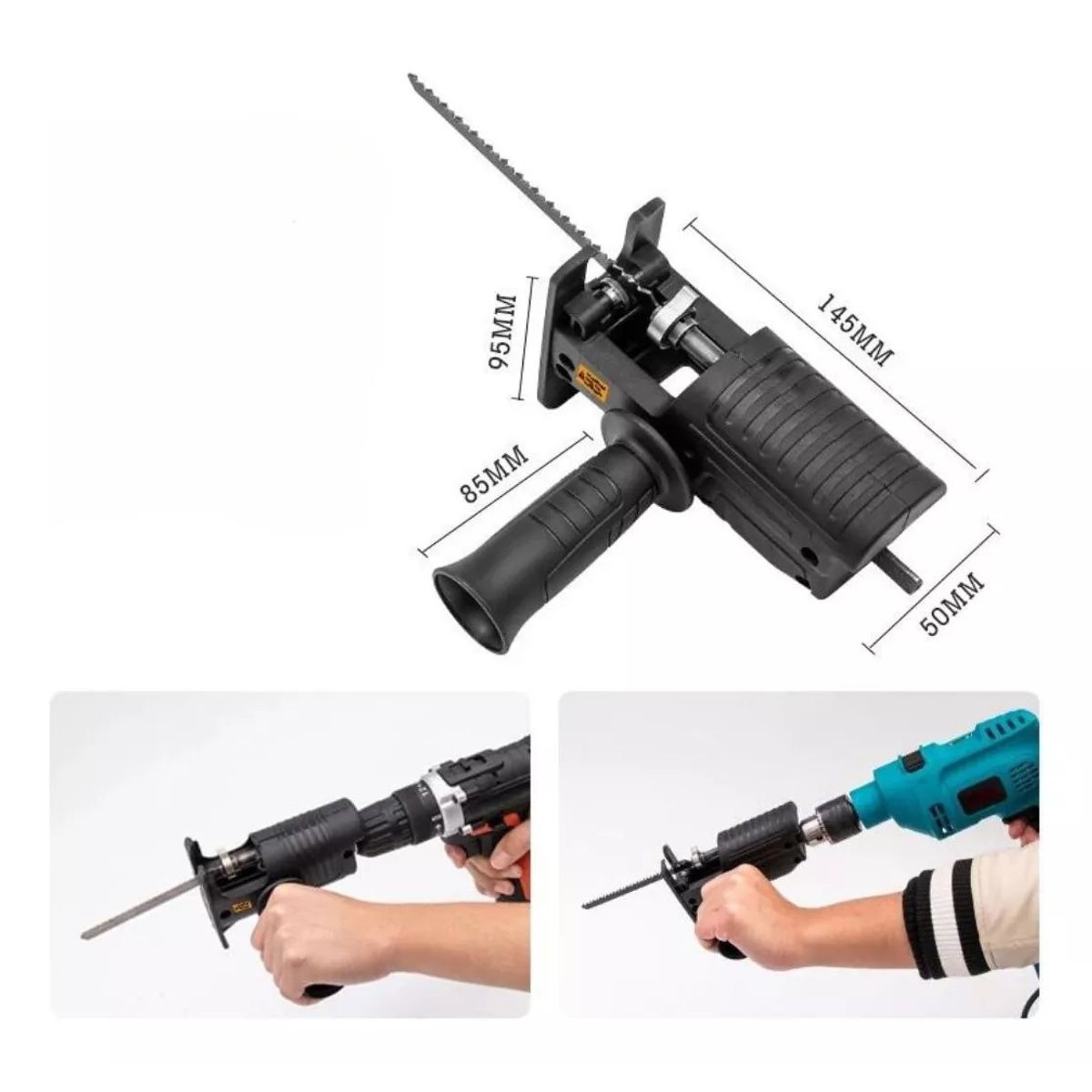 GENERICO - Adaptador Sierra Sable Caladora Serrucho Para Taladro