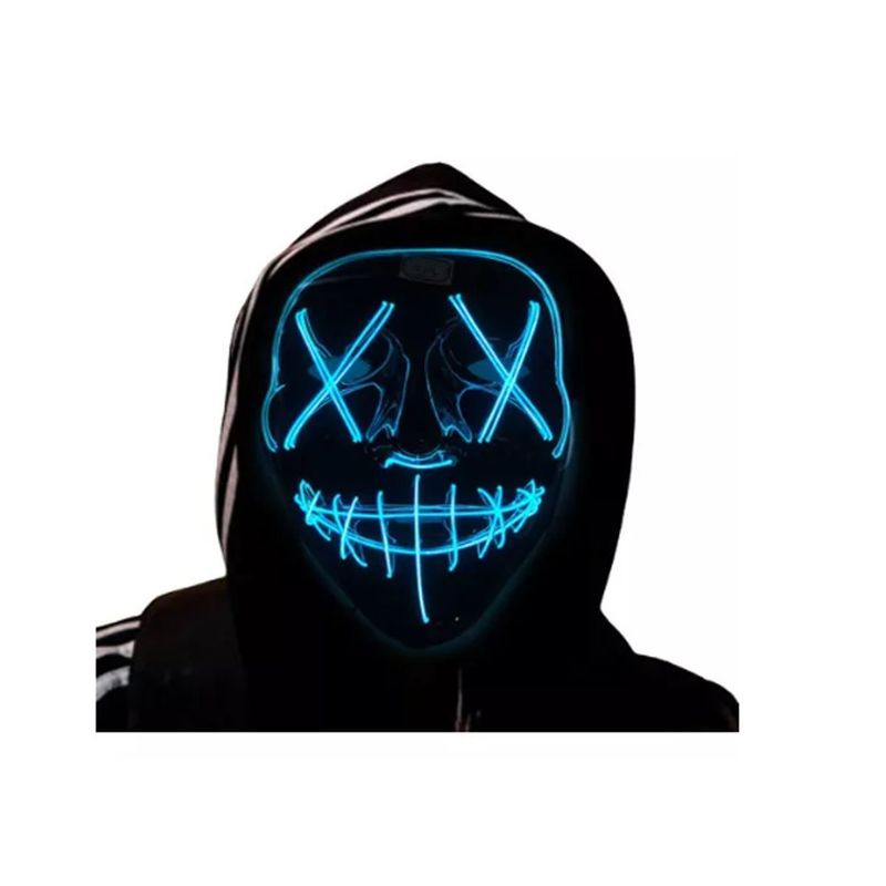 GENERICO - Máscara Luz Led La Purga Halloween Cálida Decoración Fiesta