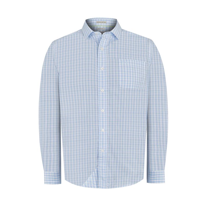 ROCKFORD - Camisa Algodón Orgánico Celeste Lighter Hombre ROCKFORD