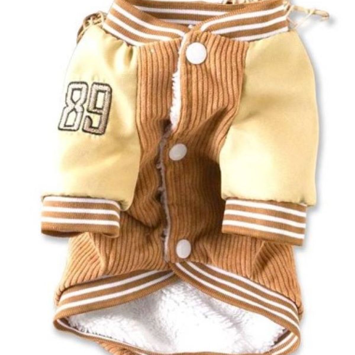 GENERICO - Chaqueta Cotelè Beige para perros TL