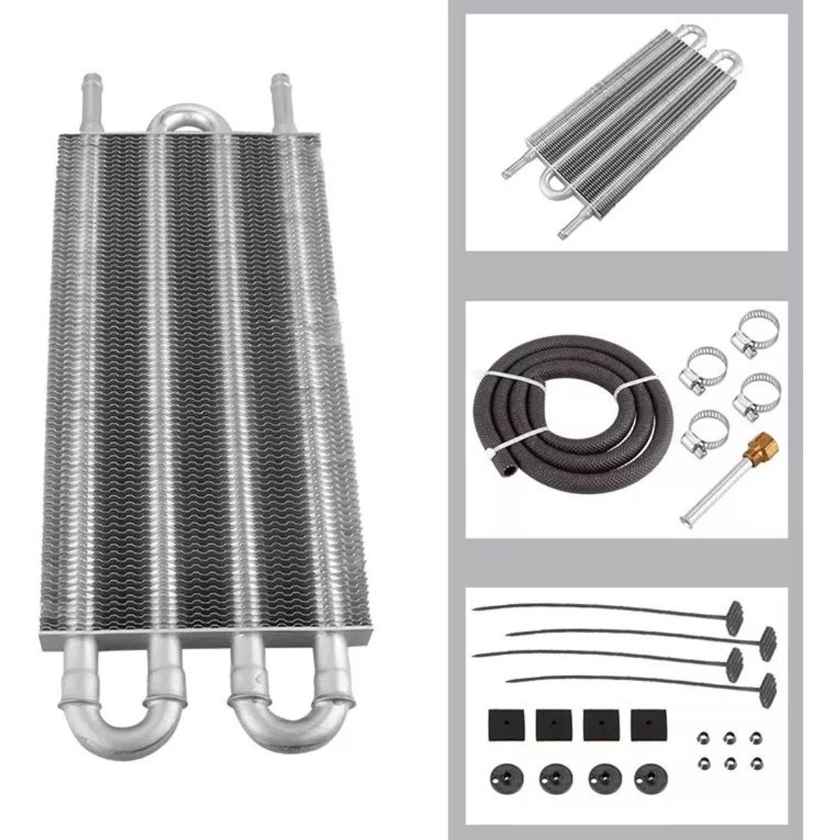 KUANGYE - Radiador Enfriador Aceite 4celdas Caja At Universal