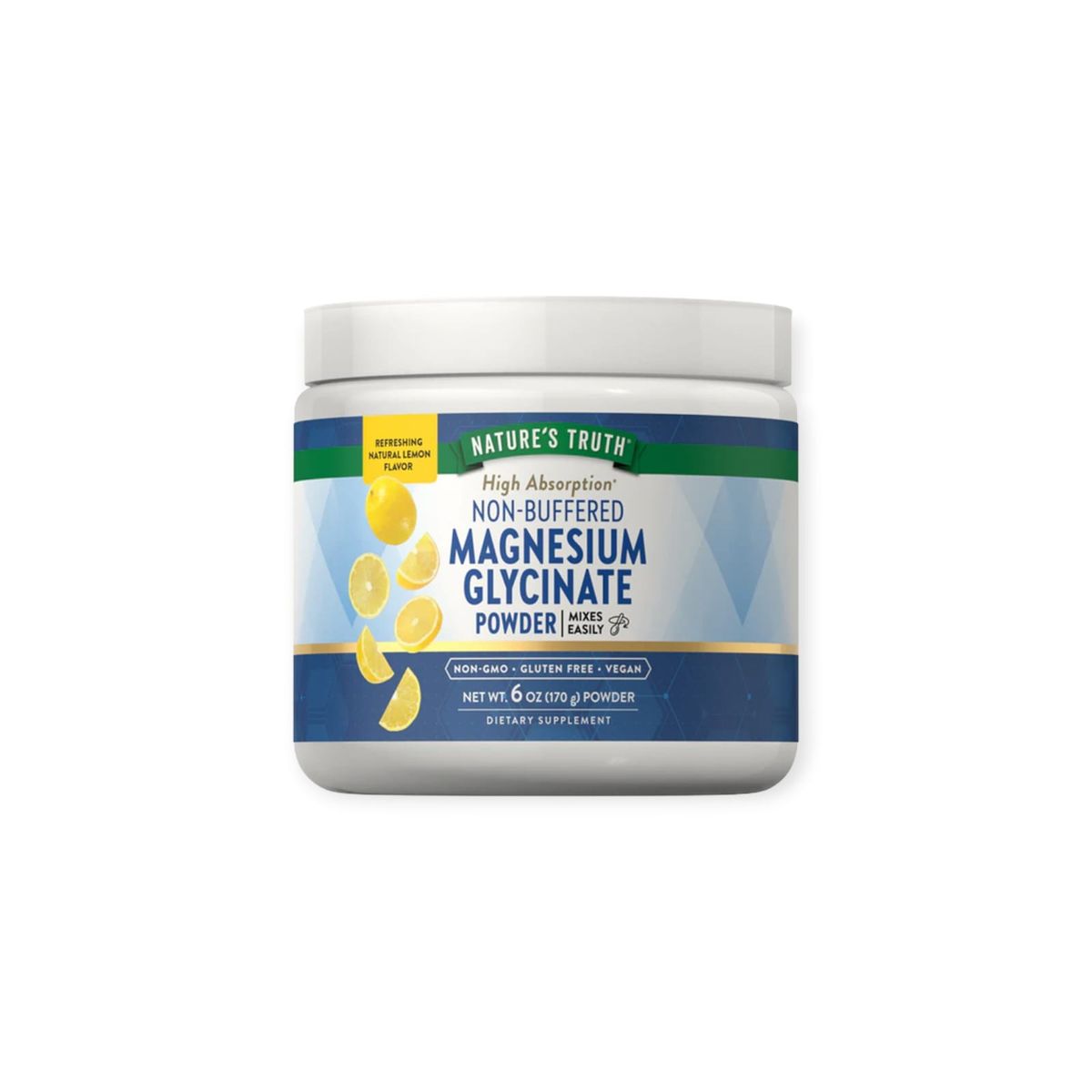 NATURE'S TRUTH - MAGNESIO GLYCINATE POWDER 170G LIMON - NATURES TRUTH