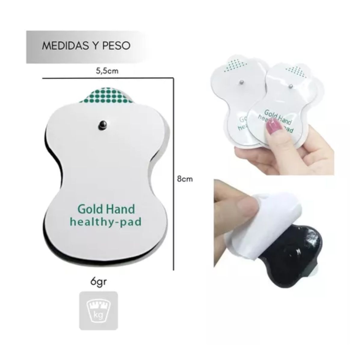 GENERICO - Electrodos 24 Parches Almohadillas Para Electroestimulacion