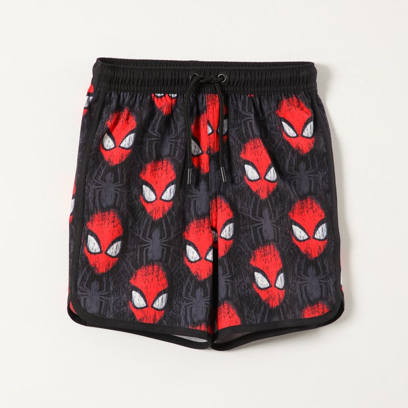 MARVEL - Traje de Baño Niño Caras Spiderman Negro Marvel