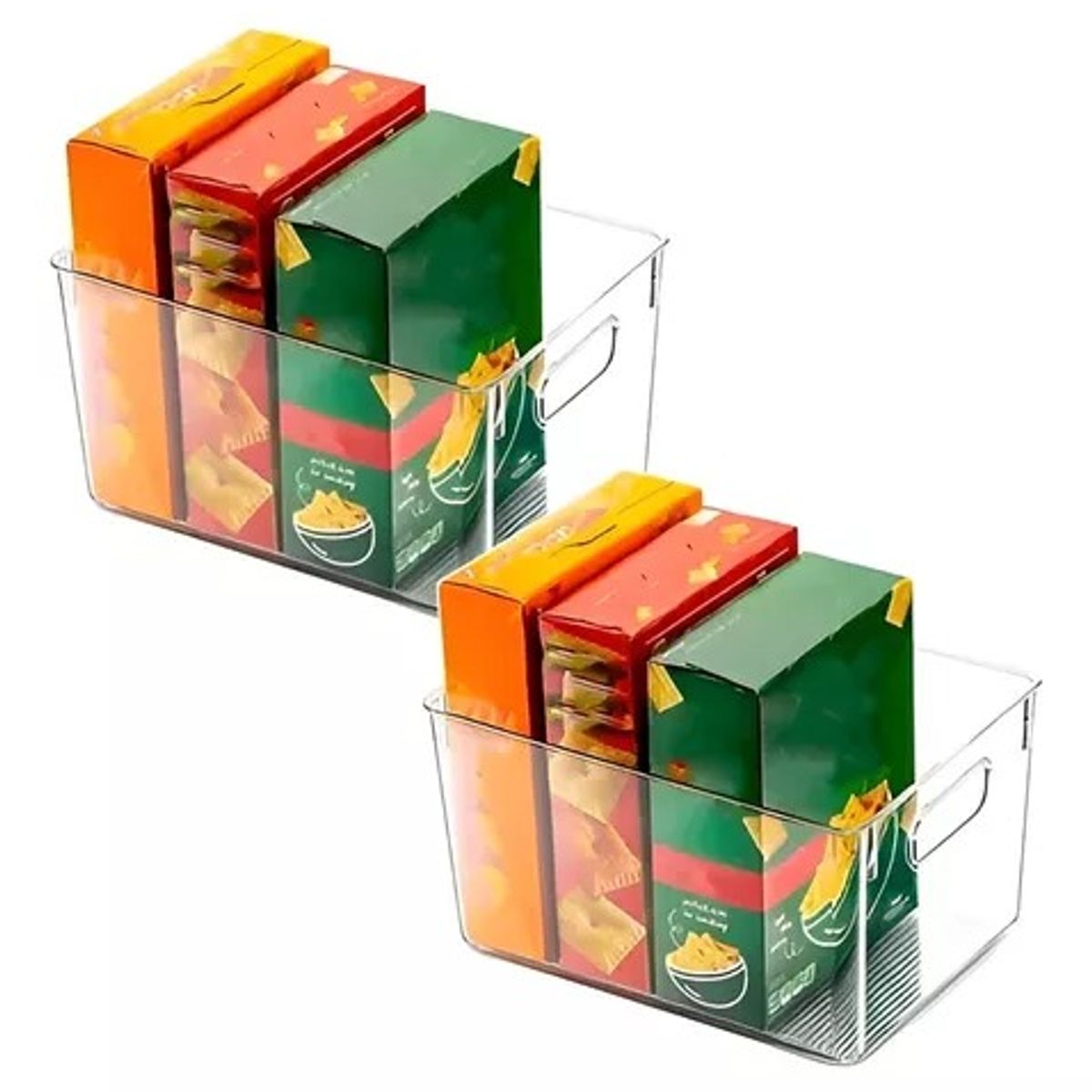 GENERICO - 2 Organizador De Refrigerador Organizador Despensa Contenedo