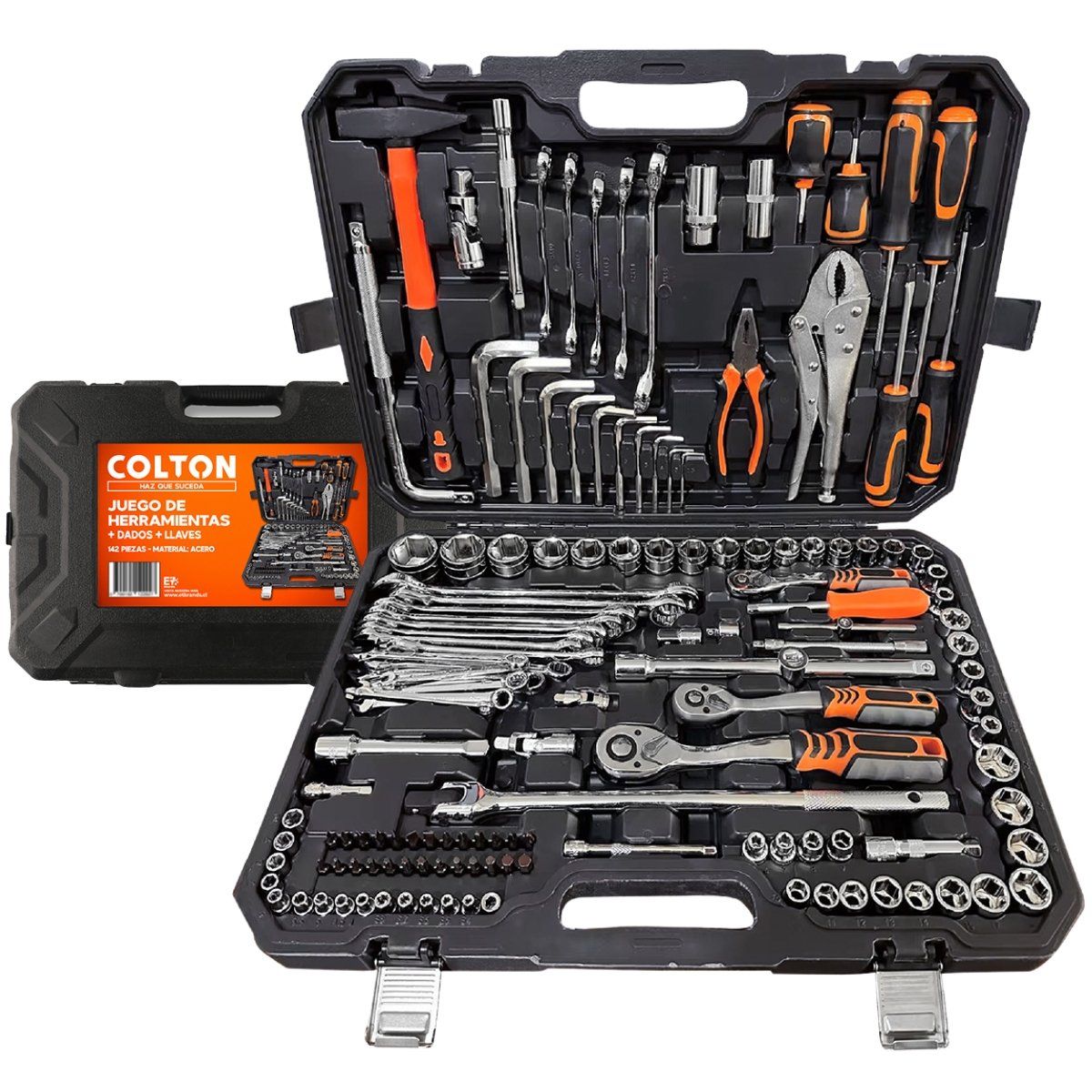 COLTON - Set 142 Colton Herramientas Manuales Mecánicas Combinadas Dados