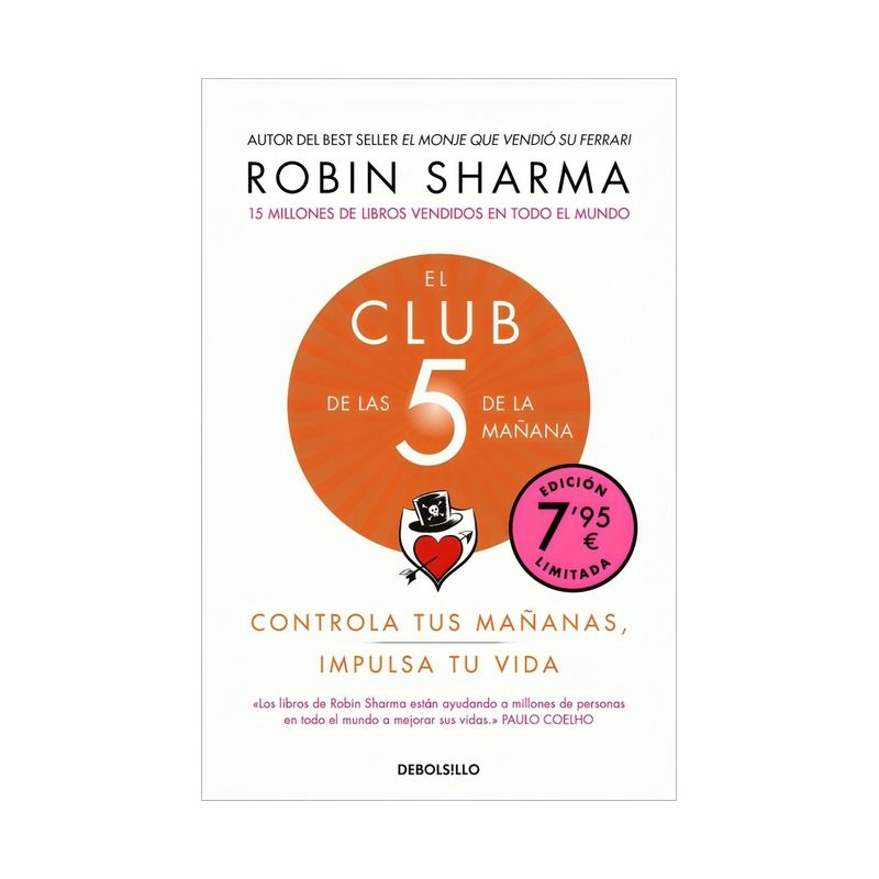 TOP10BOOKS - LIBRO EL CLUB DE LAS 5 DE LA MAÑANA / ROBIN SHARMA / EL GATO DE HOJALATA