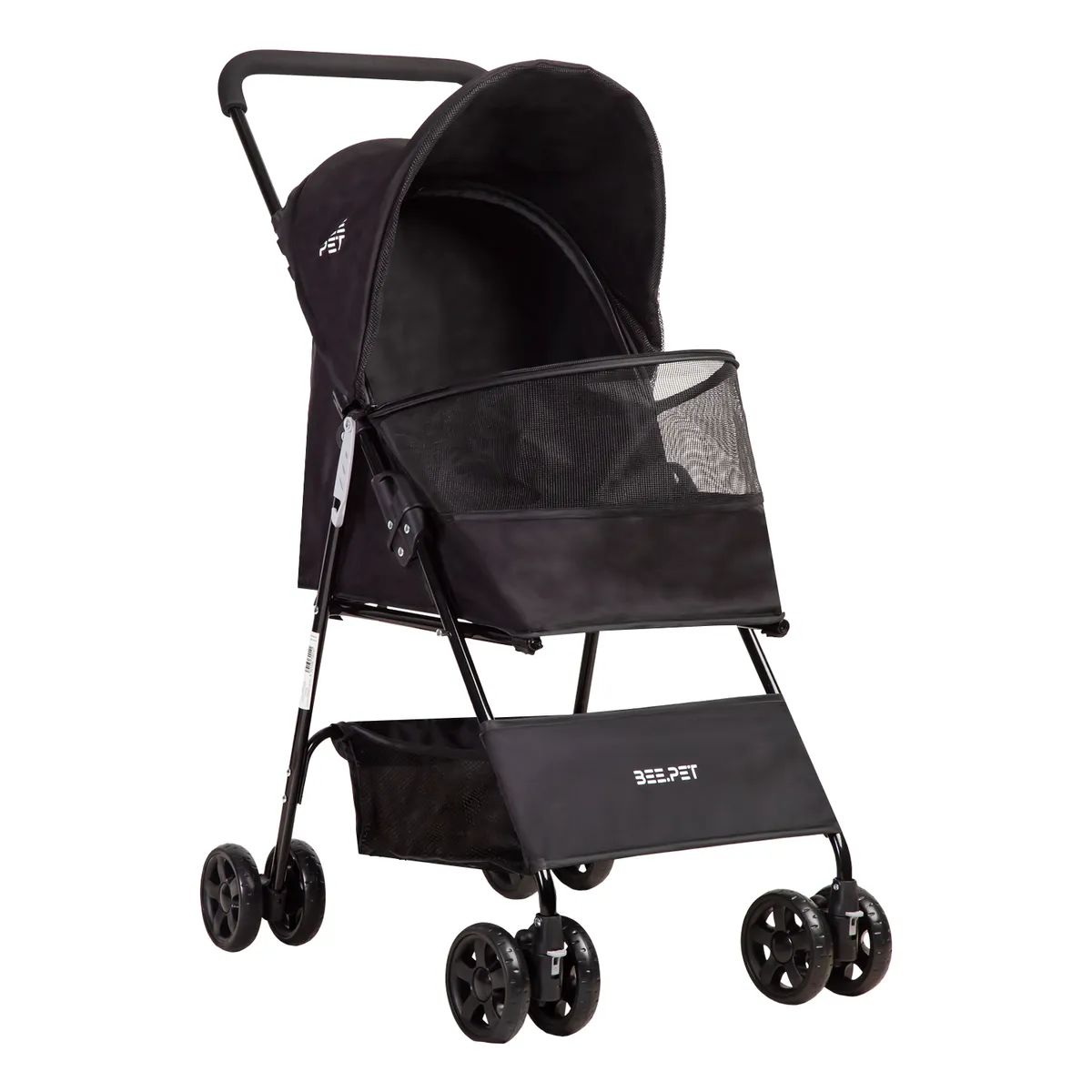 BEBESIT - Coche Mascota Plegable Light Perro Gato Negro BeePet Bebesit