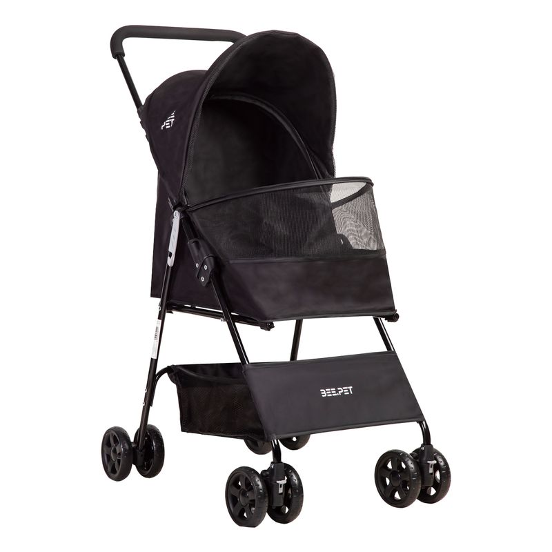 BEBESIT - Coche Mascota Plegable Light Perro Gato Negro BeePet Bebesit