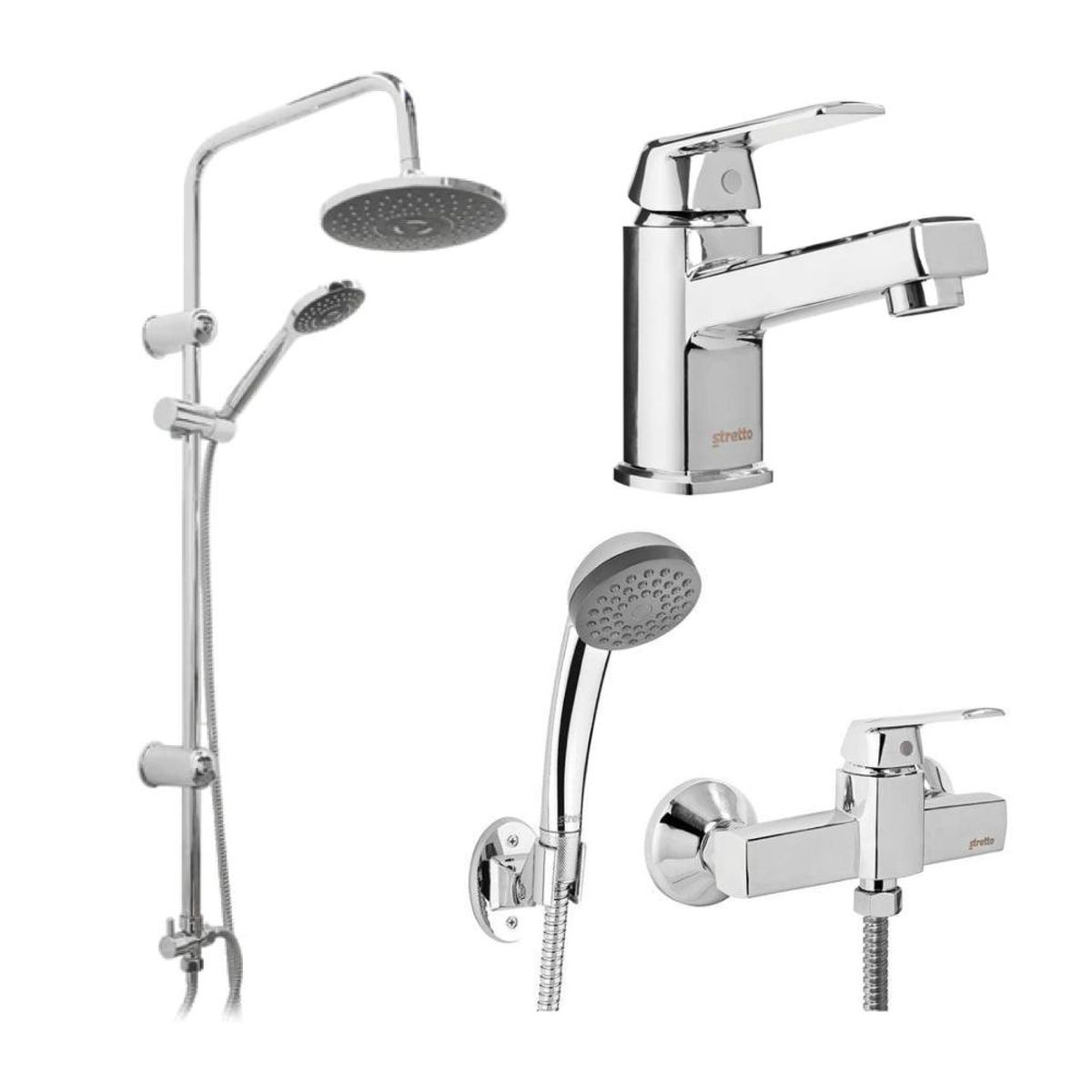 STRETTO - Pack Baño Cádiz - Griferías + Columnas