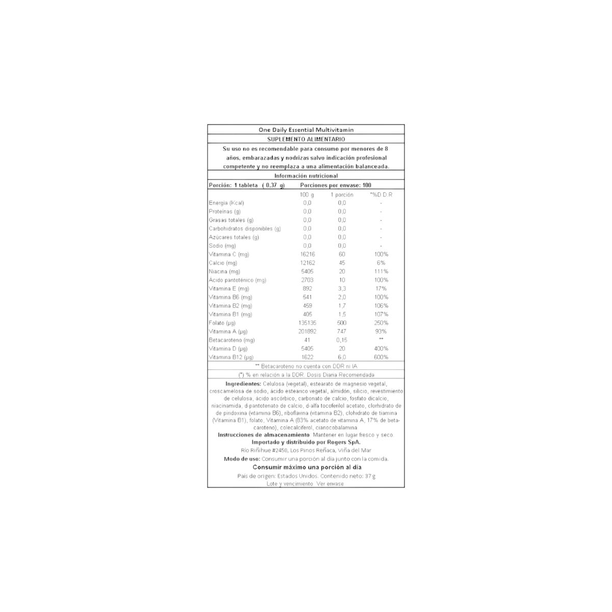 NATURE'S TRUTH - MULTIVITAMINICO ONE DAILY 100 MINI TABLETAS - NATURE'S TRUTH