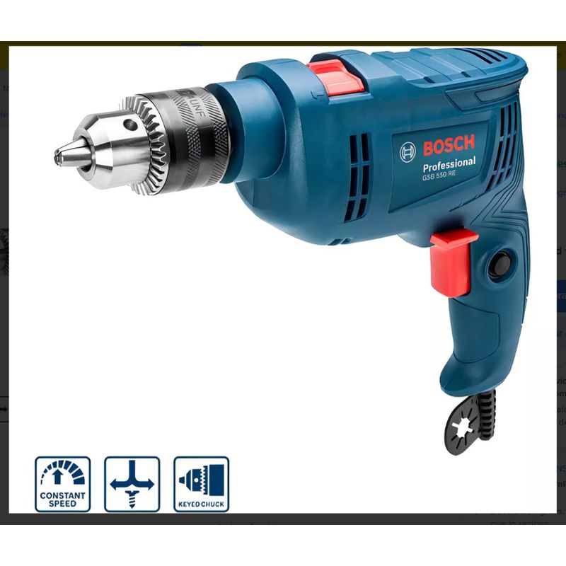 BOSCH - Taladro percutor atornillador eléctrico de 13mm
