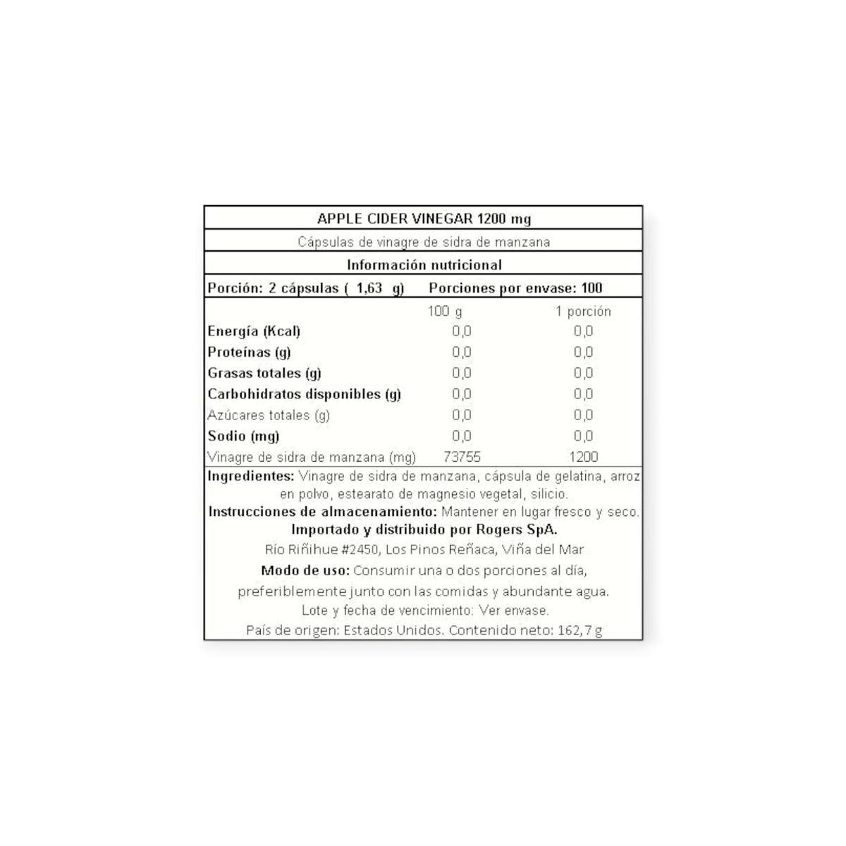 NATURE'S TRUTH - VINAGRE DE MANZANA 1200MG 200 CPS - NATURE'S TRUTH