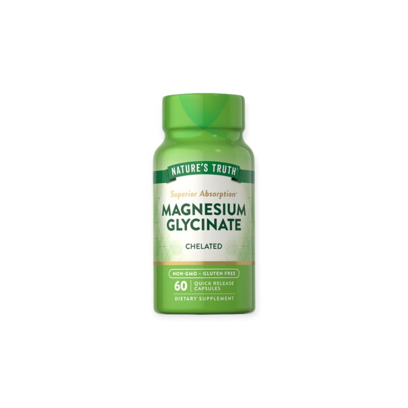 NATURE'S TRUTH - MAGNESIO GLYCINATE 200 MG 60 CAPSULAS - NATURE'S TRUTH