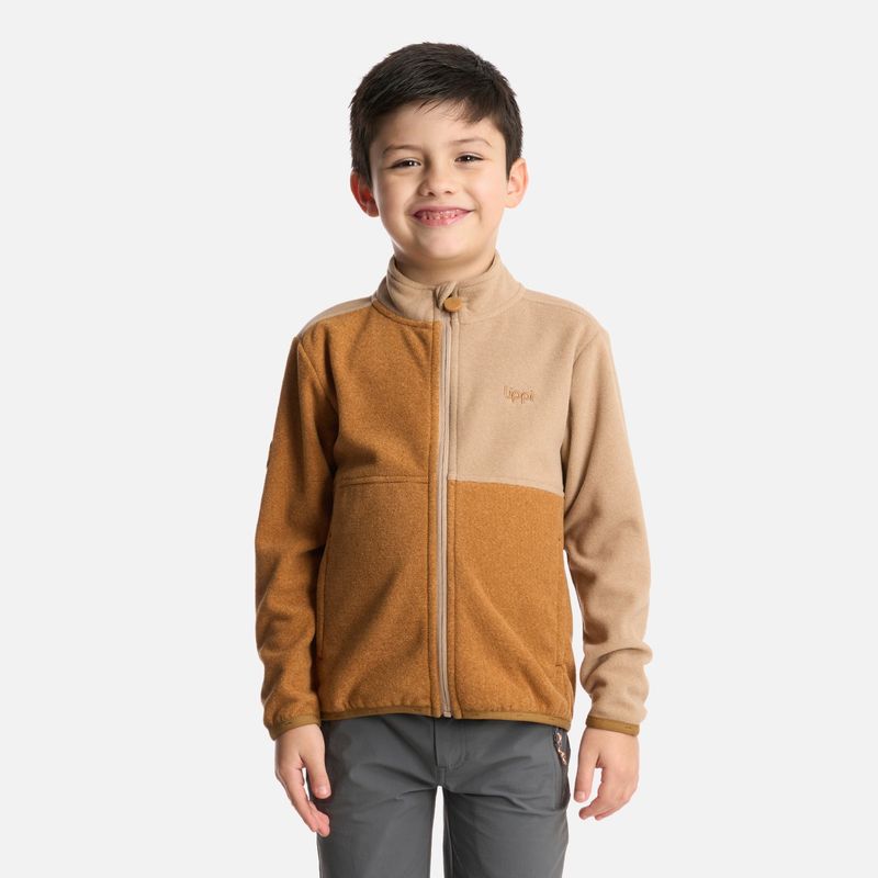 LIPPI - Polerón Niño Stripes Nano-F Full Zip Camel Lippi
