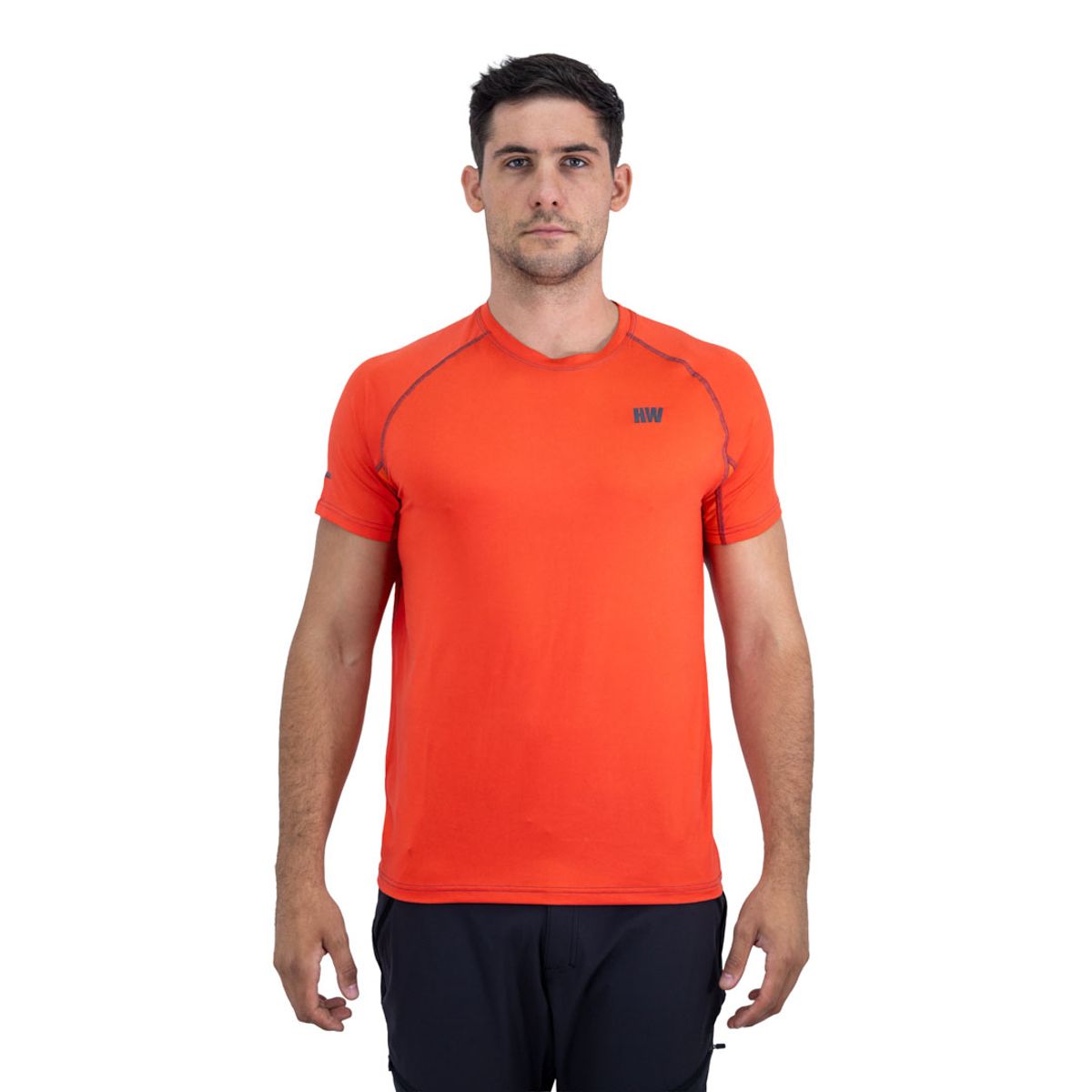 HARDWORK - Polera Dry Fit HW SPX Manga Corta Hombre Orange