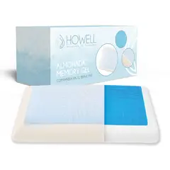 HOWELL - Almohada Gel Ortopédica Viscoelástica Memory 60x40cm