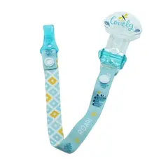 PUMUCKI - Prendedor para Chupete con Cinta Verde