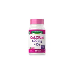 NATURE'S TRUTH - CALCIO 600 MG + VITAMINA D3 60 CAPSULAS -