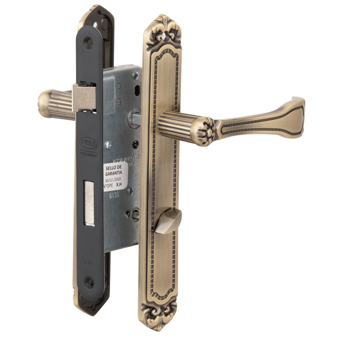 POLI - Cerradura Embutida Barroca B40 Baño