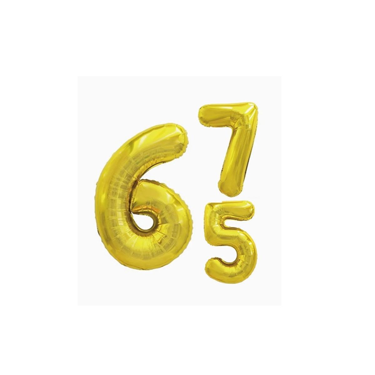 GENERICO - Globos Números Dorados 45cm