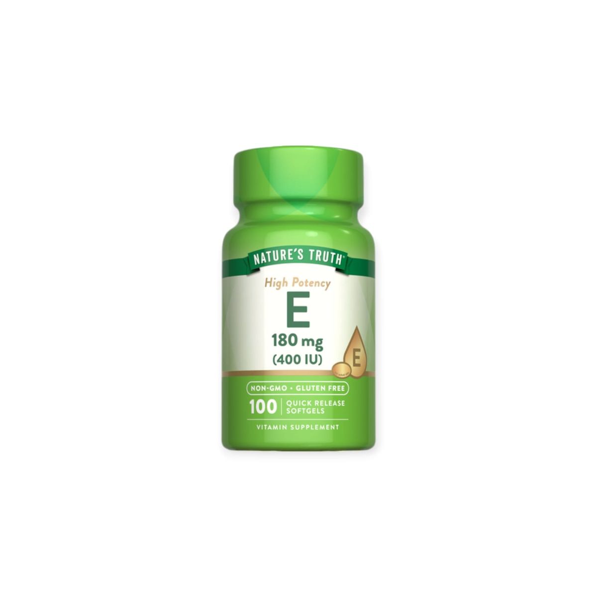 NATURE'S TRUTH - VITAMINA E 180MG 400 IU 100 SOFTGELS - NATURE'S TRUTH