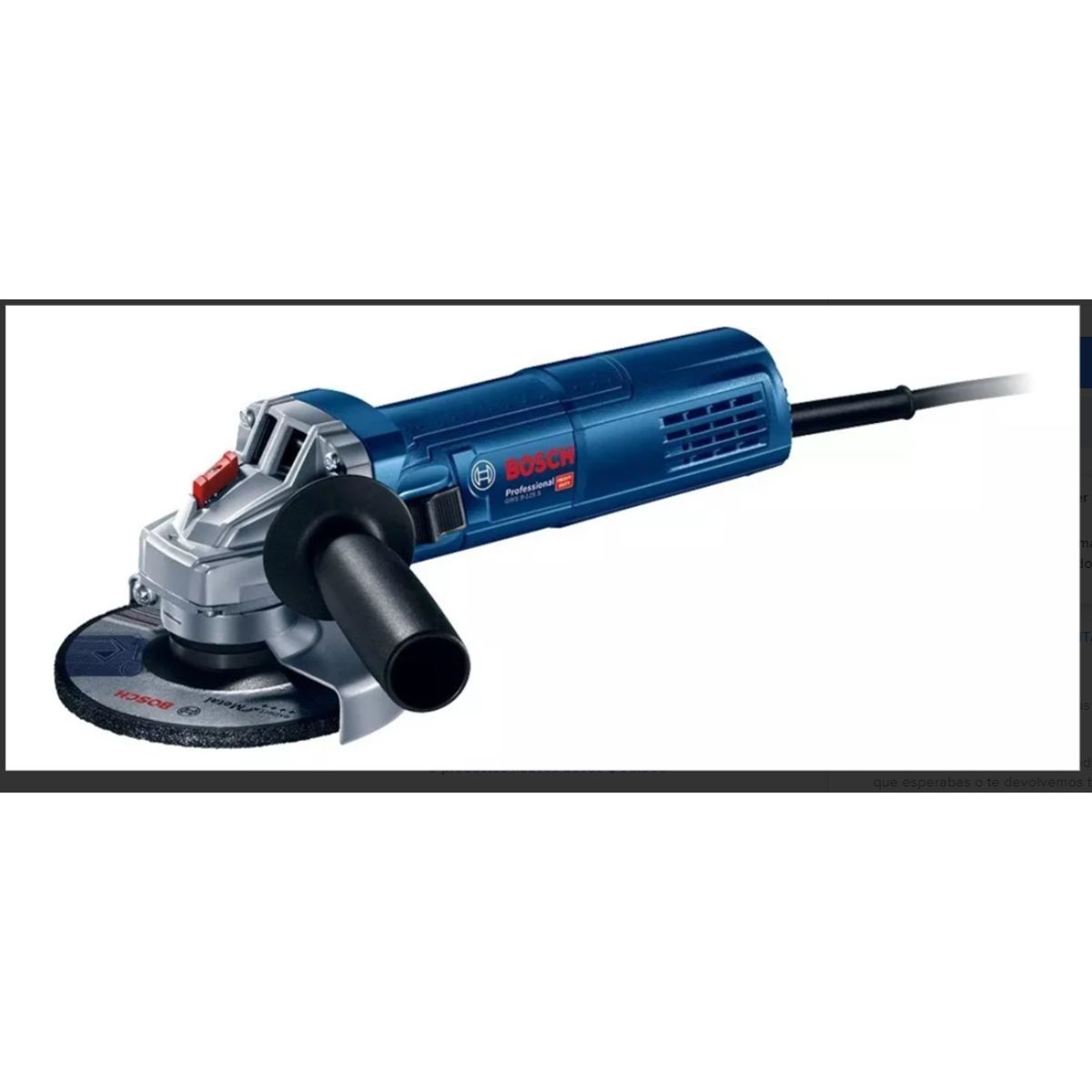 BOSCH - Esmeril Angular  900w disco: 125 mm Gws 9-125 S 5