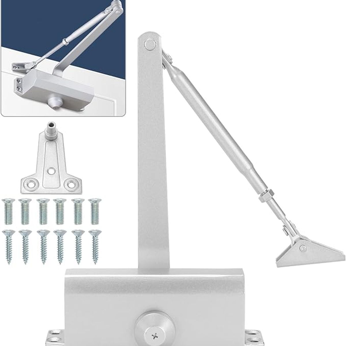 GENERICO - Cierra Puertas Brazo Hidraulico 25 A 45 Kg