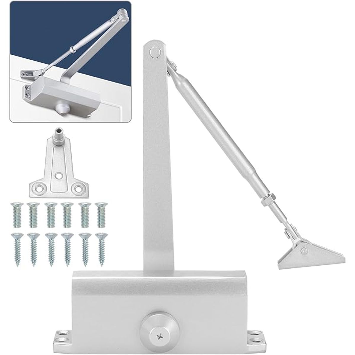 GENERICO - Cierra Puertas Brazo Hidraulico 25 A 45 Kg