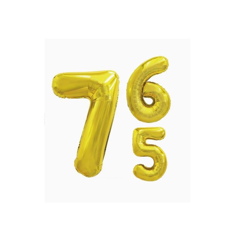 GENERICO - Globos Números Dorado 100cm