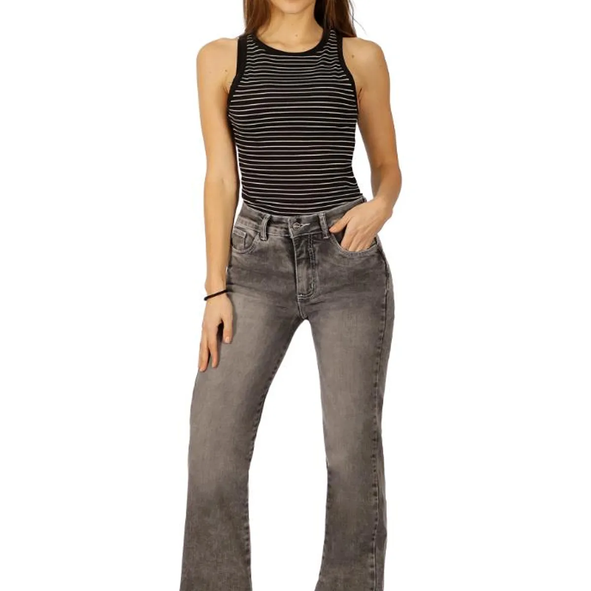 DIVINO JEANS - Jeans Brenda II Gris Divino Jeans
