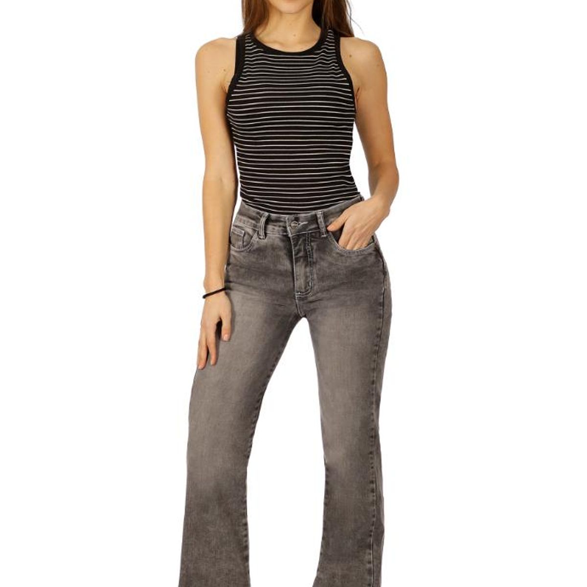 DIVINO JEANS - Jeans Brenda II Gris Divino Jeans