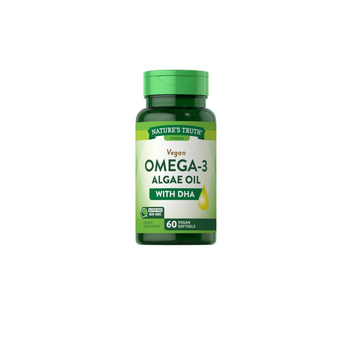 NATURE'S TRUTH - OMEGA 3 VEGANO CON DHA 60 SOFTGELS - NATURE'S TRUTH