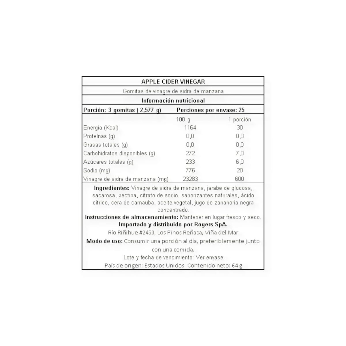 NATURE'S TRUTH - GOMITAS VINAGRE DE MANZANA 600MG 75 GOMITAS - NATURE'S TRUTH