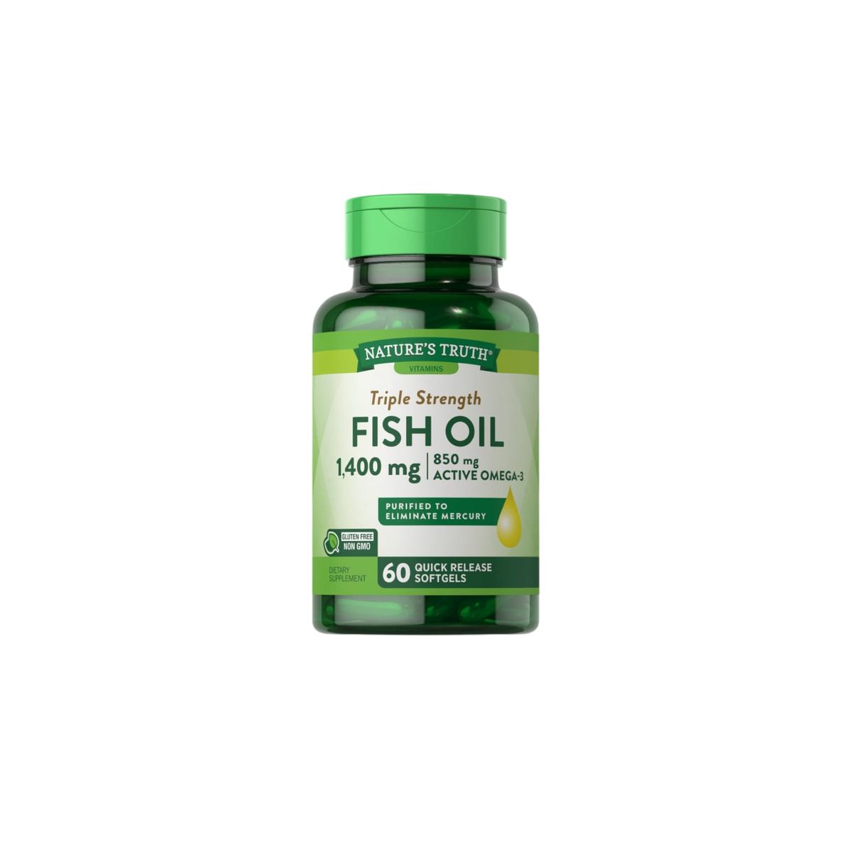NATURE'S TRUTH - OMEGA 3 FISH OIL 1400 MG - 60 CAPS - NATURE'S TRUTH
