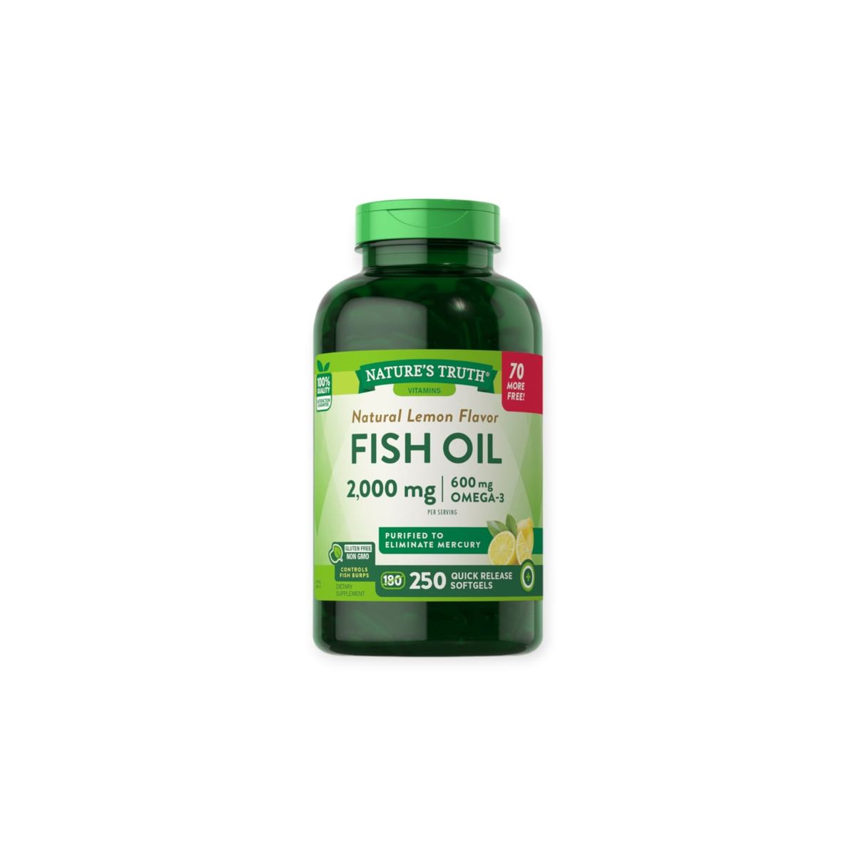 NATURE'S TRUTH - OMEGA 3 FISH OIL 2000MG 250 CAPS - NATURE'S TRUTH