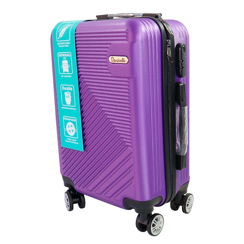 DANICOLLE - Maleta Mediana rígida de Bodega 21kg 51x37x23cm Color Lila