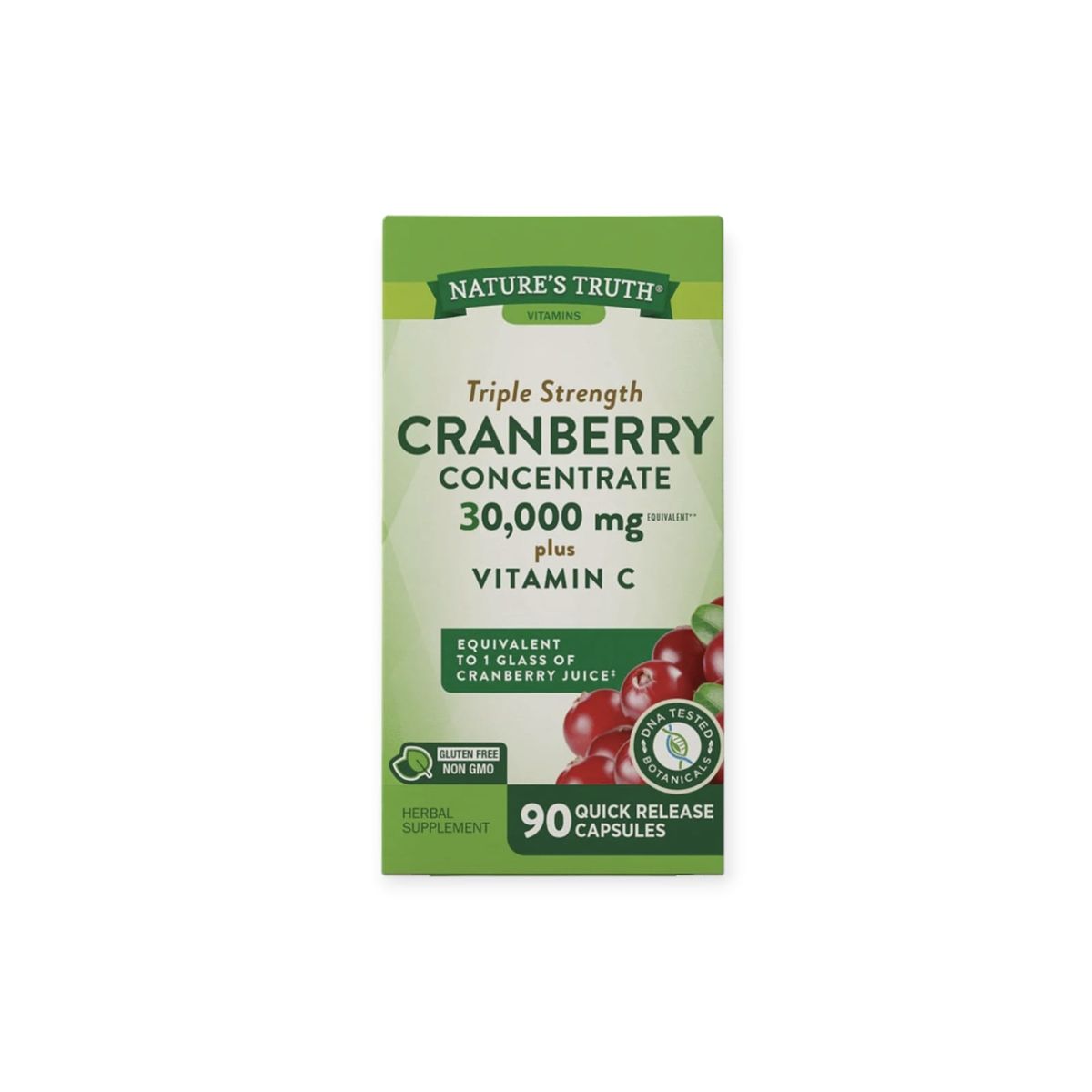 NATURE'S TRUTH - CRANBERRY CONCENTRADO 30000MG + VITAMINA C 90 CPS - NATURE'S TRUTH