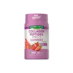 NATURE'S TRUTH - GOMITAS DE COLÁGENO TIPO 1 Y 3 - 60 GOMITAS -