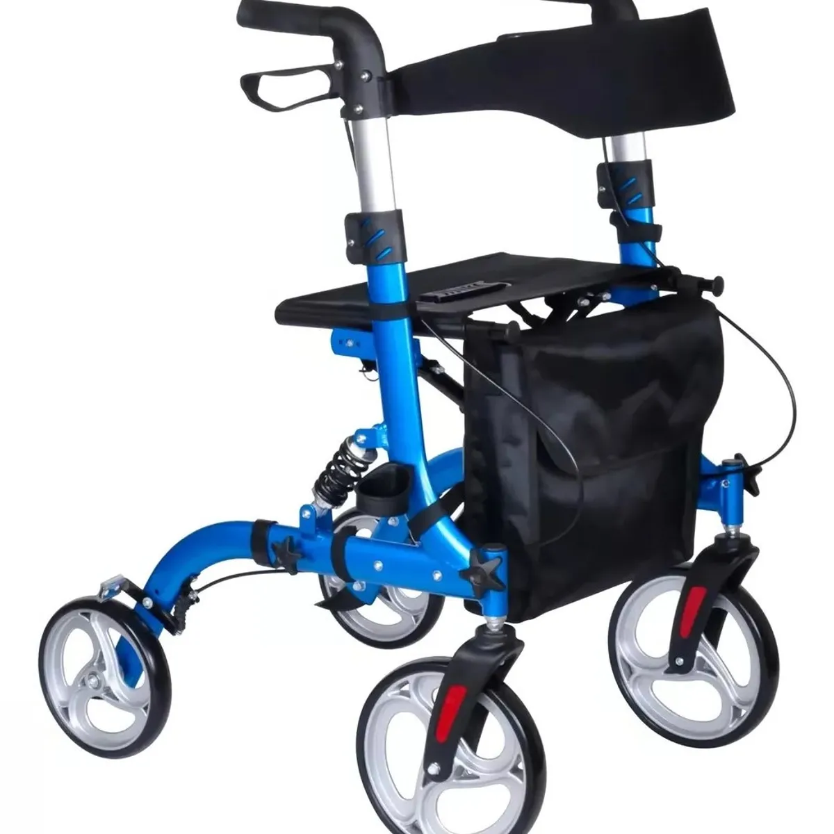 ONEDER - Andador Ortopedico Burrito Plegable Adulto Aluminio 4 Ruedas