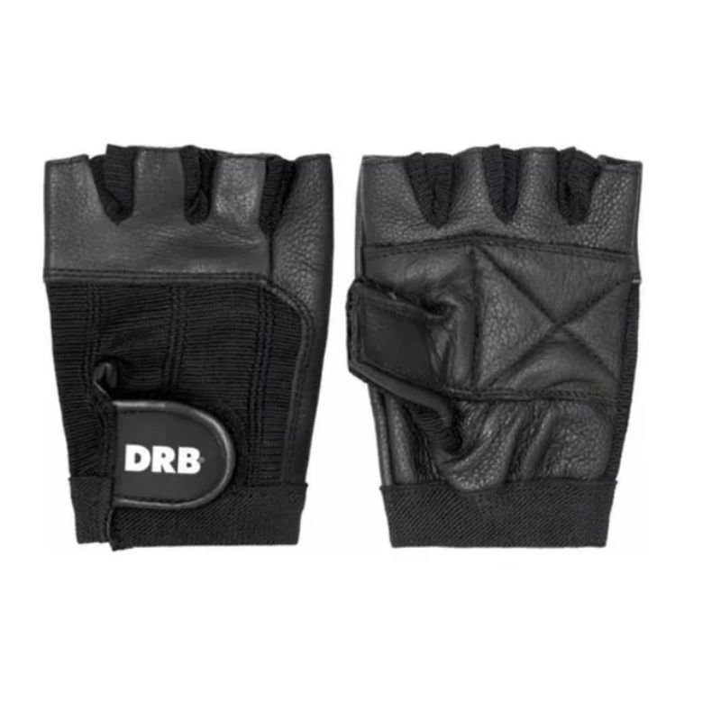 GENERICO - Guantes Fitness Cuero Spandex Drb Negro Pesas Y Gimnasio S
