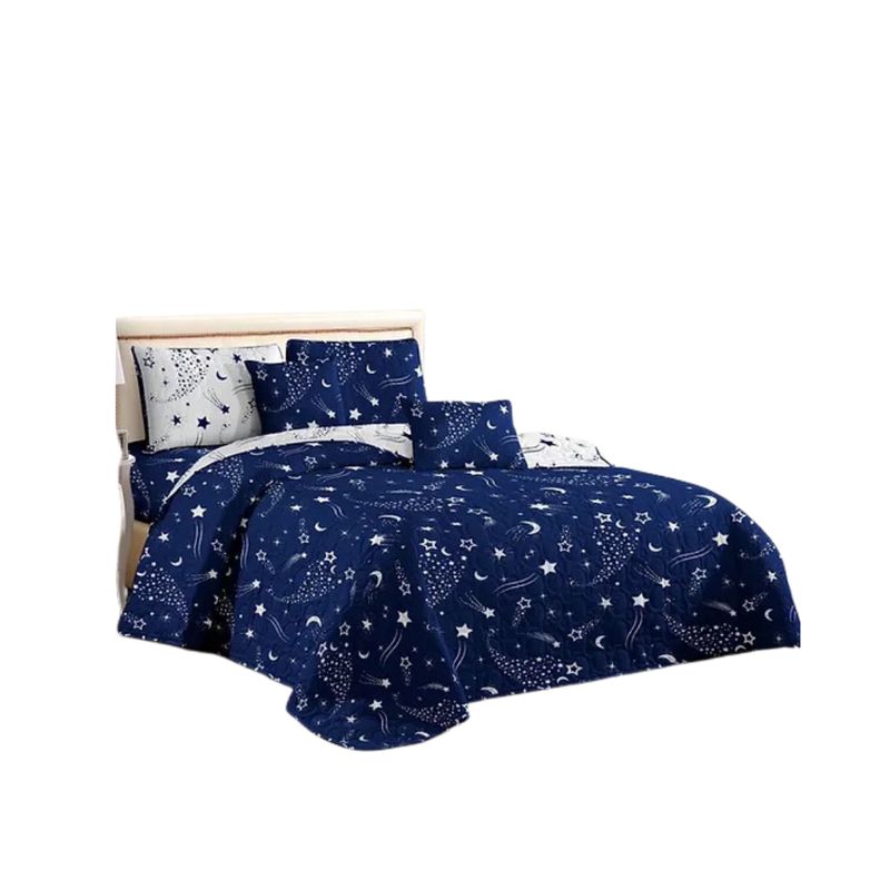 GENERICO - Cubrecama Tela Quilt De Verano 2 Plazas Diseño Estampado